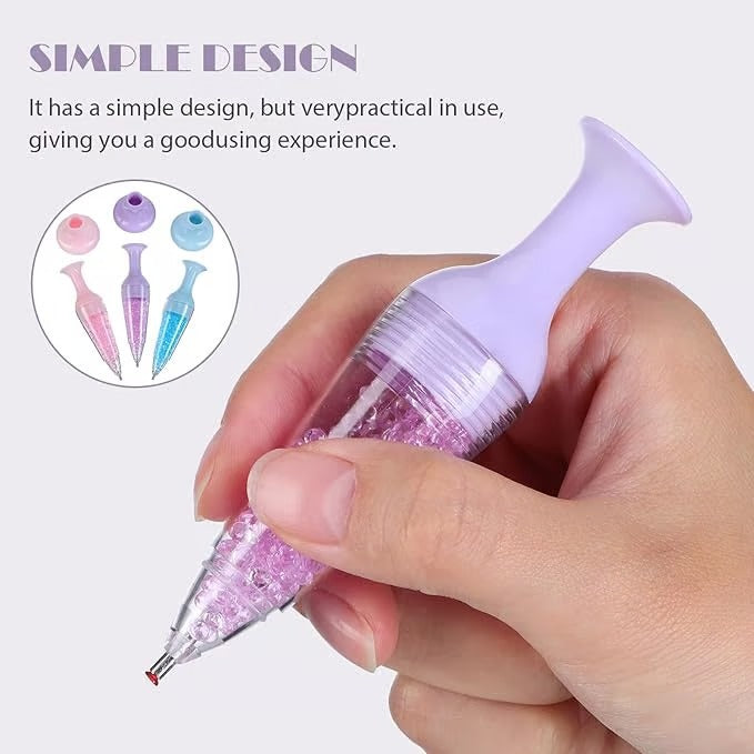 Complete Diamond Painting Tools with 30 Pcs Diamond bottles
