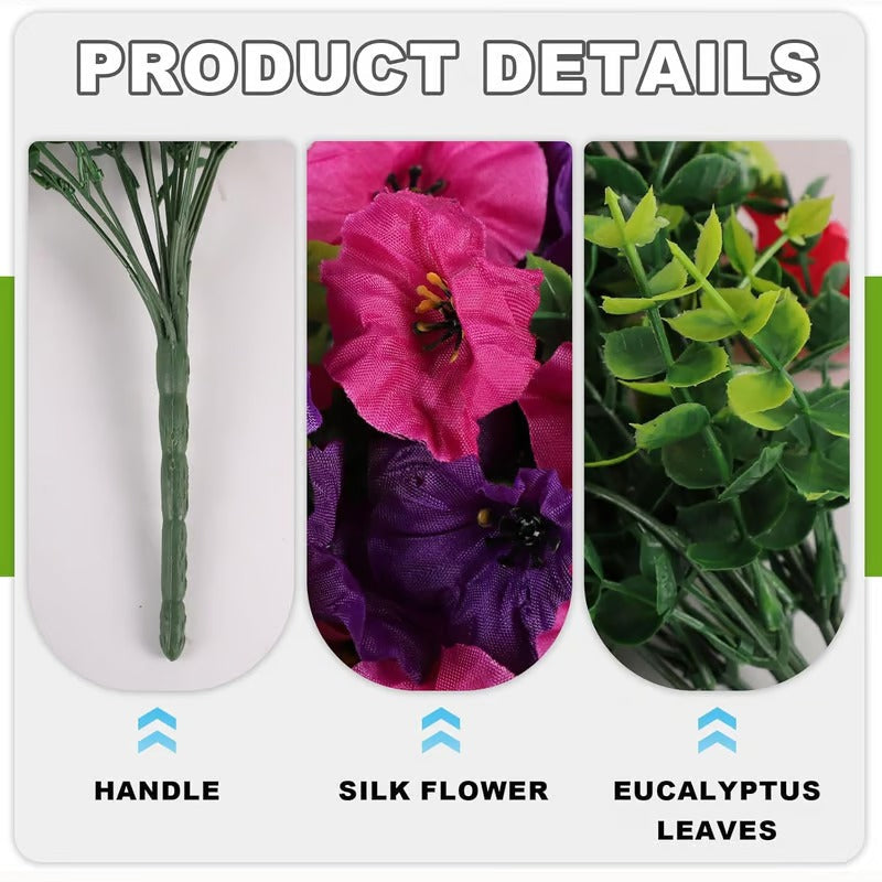 30 inch long UV Resistant Hanging Artificial Morning Glory Vine