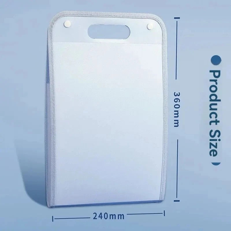 13 Pocket File Folders Portable A4 Document Organizer for Classroom Office Home Storage